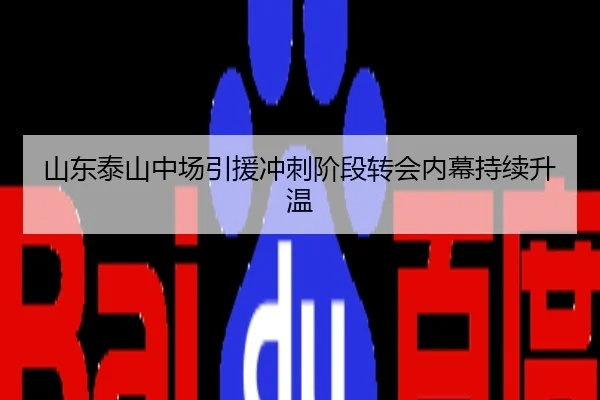 山东泰山中场引援冲刺阶段转会内幕持续升温